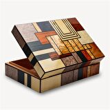 Lubinski İspanyol Sedir Puro Kutusu Humidor Abstract 30s