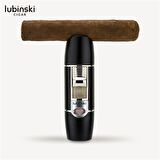 Lubinski Tek Torch Sehpalı Delicili Puro Çakmağı Siyah
