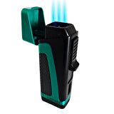 Lubinski Üç Torch Delicili Puro Çakmağı Yeşil-Siyah