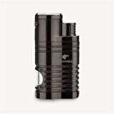 Cohiba 4 Torch Çakmak Ve Kesici Puro Seti Gunmetal