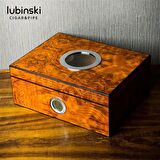 Lubinski Masif Sedir Camlı Humidor Puro Kutusu 50s