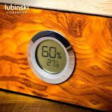 Lubinski Masif Sedir Camlı Humidor Puro Kutusu 50s
