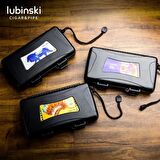 Lubinski Seyahat Puro Kutusu Humidor Kırılmaz Plastik Siyah Lion 5's