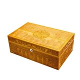 Lubinski 3D Antik Mısır İspanyol Sedir Humidor Puro Kutusu 40s