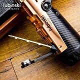 Lubinski Lion İğneli + Delicili Tek Torch Puro Çakmağı Gold