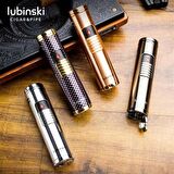 Lubinski Lion Slim Delicili Üç Torch Puro Çakmağı Silver
