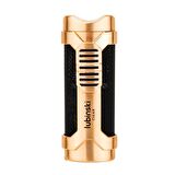 Lubinski Cigar Sehpa Kapaklı Delicili Tek Torch Puro Çakmağı Gold