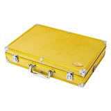 Lubinski Ultra Hafif Dayanıklı Alüminyum Seyahat Puro Sunum Kutusu Humidor Gold