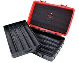 Lubinski Seyahat Tipi Puro Kutusu Humidor Kırmızı(10Cigar)