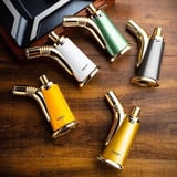 Lubinski Retro Tek Torch Masa Tipi Puro Çakmağı Beyaz