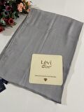 Levidor Premium Diamond Taşlı Şal Açık Gri DXS0304