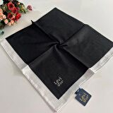 Levidor Premium Monogram Eşarp Siyah-Beyaz GX0201