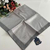 Levidor Premium Monogram Eşarp Açık Gri GX0204