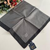 Levidor Premium Monogram Eşarp Gri-Antrasit GX0210