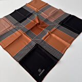 Vissona Twill İpek Eşarp Açık Kahve IPK4108