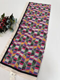 Quare Soft Pamuklu Desenli Şal LDSQ1111