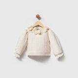 Önü Kalp Kesim 2'Li Kız Çocuk Tulum Takım Kırmızı