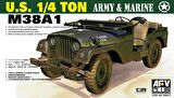 AFV Club AF35S17 1/35 U.S. 1/4 ton M38A1 Army & Marine Askeri Araç Demonte Plastik Maketi