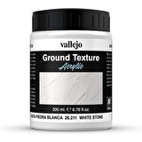 Vallejo 26211 200 ml. White Stone Paste, Zemin Dokusu