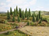 Noch 26821 Model Köknar Ağaçları, 50 Adet, 5-14 cm. Diorama Malzemesi
