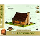 Domenech 3504 Mini Çiftlik  Evi, 22x26x14 Cm. Demonte Taş Maketi