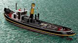 Türk Model 1/20 124 Liman 2 Römorkörü, R/C Dönüşebilir, İç Detaylı ve Aydınlatma Ledli, Demonte Ahşap Maketi