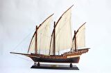 GIANHIEN FB0019W60 XEBEC OSMANLI DONANMASI AHŞAP HAZIR YELKENLİ SAVAŞ GEMİSİ MAKETİ
