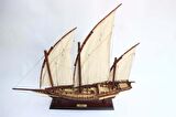 GIANHIEN FB0019W60 XEBEC OSMANLI DONANMASI AHŞAP HAZIR YELKENLİ SAVAŞ GEMİSİ MAKETİ