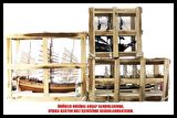 GIANHIEN FB0019W60 XEBEC OSMANLI DONANMASI AHŞAP HAZIR YELKENLİ SAVAŞ GEMİSİ MAKETİ