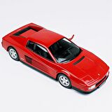 KKscale 180501 1/18 Ölçek 1984 Ferrari Testarossa Monospeccio, Kırmızı, Sergilemeye Hazır Metal Araba Modeli