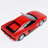 KKscale 180501 1/18 Ölçek 1984 Ferrari Testarossa Monospeccio, Kırmızı, Sergilemeye Hazır Metal Araba Modeli