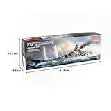Meng PS-003 1/700 Ölçek Alman KM Bismarck Savaş Gemisi, Plastik Model Kiti
