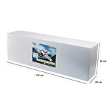 TopRC 056C Cessna 182, 500 Class, Kırmızı, Brushless 800KV Motorlu, 30A ESC, 11.1V 2200 Mah Li-Po Pilli, 4 Kanallı Uzaktan Kum