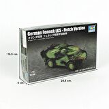 Trumpeter 07401 1/72 Ölçek Alman Fennek LGS 8Dutch Tipi) Hafif Zırhlı Araç, Plastik Model Kiti