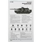 Trumpeter 07190 1/72 Ölçek Alman Leopard 2A4 Ana Muharebe Tankı, Plastik Model Kiti