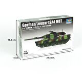 Trumpeter 07190 1/72 Ölçek Alman Leopard 2A4 Ana Muharebe Tankı, Plastik Model Kiti