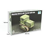 Trumpeter 07111 1/72 Ölçek Rus ChTZ S-65 Paletli ve Sürücü Kabinli Traktör, Plastik Model Kiti