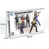 Trumpeter 00438 1/35 Ölçek Afrikalı Özgürlük Savaşçısı Figürleri Plastik Model Kiti