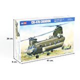 HobbyBoss 81773 1/48 Ölçek CH-47D CHINOOK, Askeri Helikopter  Plastik Model Kiti