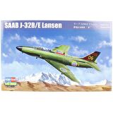 HobbyBoss 81752 1/48 Ölçek SAAB J-32B/E Lansen, Savaş Uçağı Plastik Model Kiti