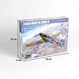HobbyBoss 81716 1/48 Ölçek Focke-Wulf FW190D-9,, Savaş Uçağı Plastik Model Kiti