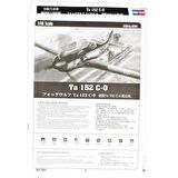 HobbyBoss 81701 1/48 Ölçek Ta 152 C-0, Savaş Uçağı Plastik Model Kiti