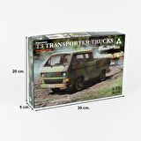 Takom 2014 1/35 Ölçek, VW T3 Çift Kabinli Kamyonet, Plastik Model Kiti