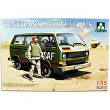 Takom 2013 1/35 Ölçek, VW T3 Transporter Minibüs ve Figür, Plastik Model Kiti