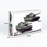 Hasegawa 30069 1/72 Ölçek, M-1 Abrams ve Leopard 2 NATO Ana Muharebe Tankları, (2 Adet Tank), Askeri Araç Model kiti