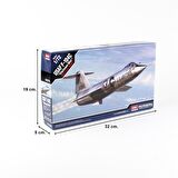 Academy 12576 1/72 Ölçek, USAF F-104C (Vietnam Savaşı) Savaş Uçağı, Plastik Model Kiti