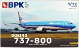 Big Planes Kits 7219 1/72 Ölçek, 737-800 KLM Yolcu Uçağı, Plastik Model Kiti