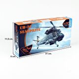 Clear Prop Models 72017 1/72 Ölçek, Kaman UH-2C Seasprite Askeri Helikopter, Plastik Model Kiti