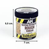 AK Interactive 8025 250 ml. Engebeli Arazi için Renksiz Toprak Dokusu, Akrilik, Diorama Serisi Zemin Dokusu