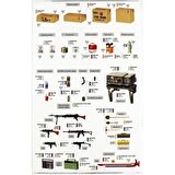 AK Interactive 35006 1/35 Ölçek, İsrail Ordusu Aksesuarları, Plastik Model Kiti